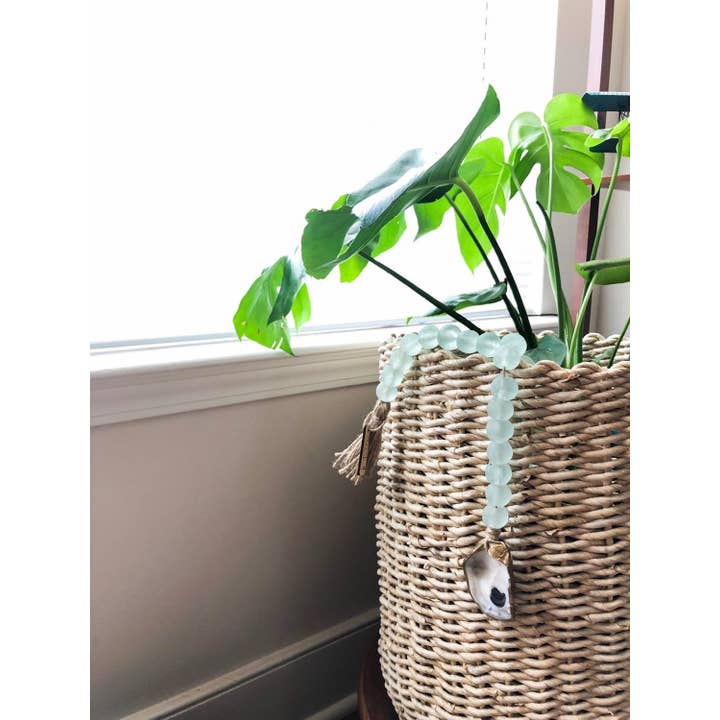 The Gilded Shell - Wholesale Decorative Tassel/Wall Drop - The Coastline - Sea Glass2