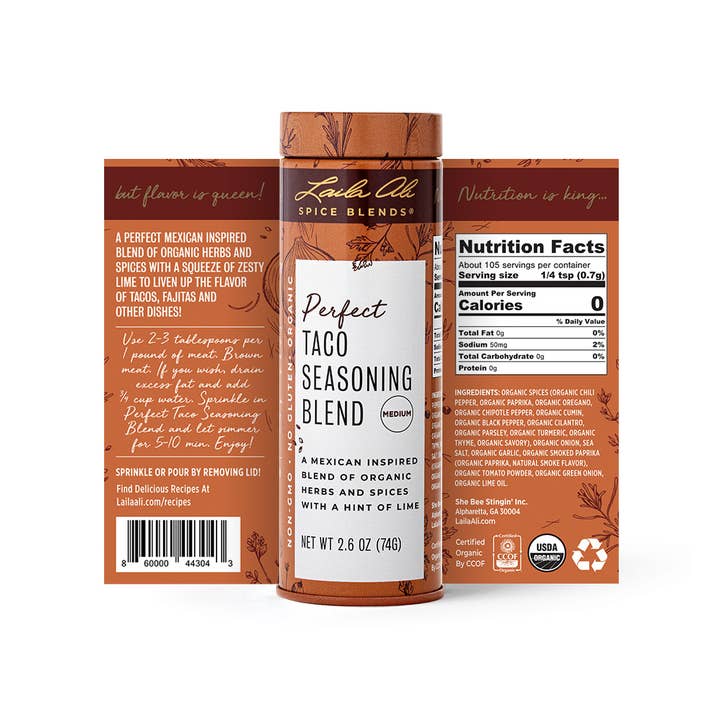 Laila Ali Spice Blends – Engroshandel Tørret krydderiblanding – Taco Krydderier Blend3