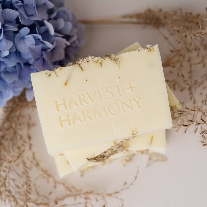 Harvest + Harmony - Wholesale Bar Soap - Harvest + Harmony Lemon, Lemon Goat Milk Soap on Dish