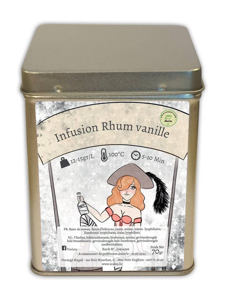 Vanilla Rum Infusion - Box 70g for wholesale by Tealou