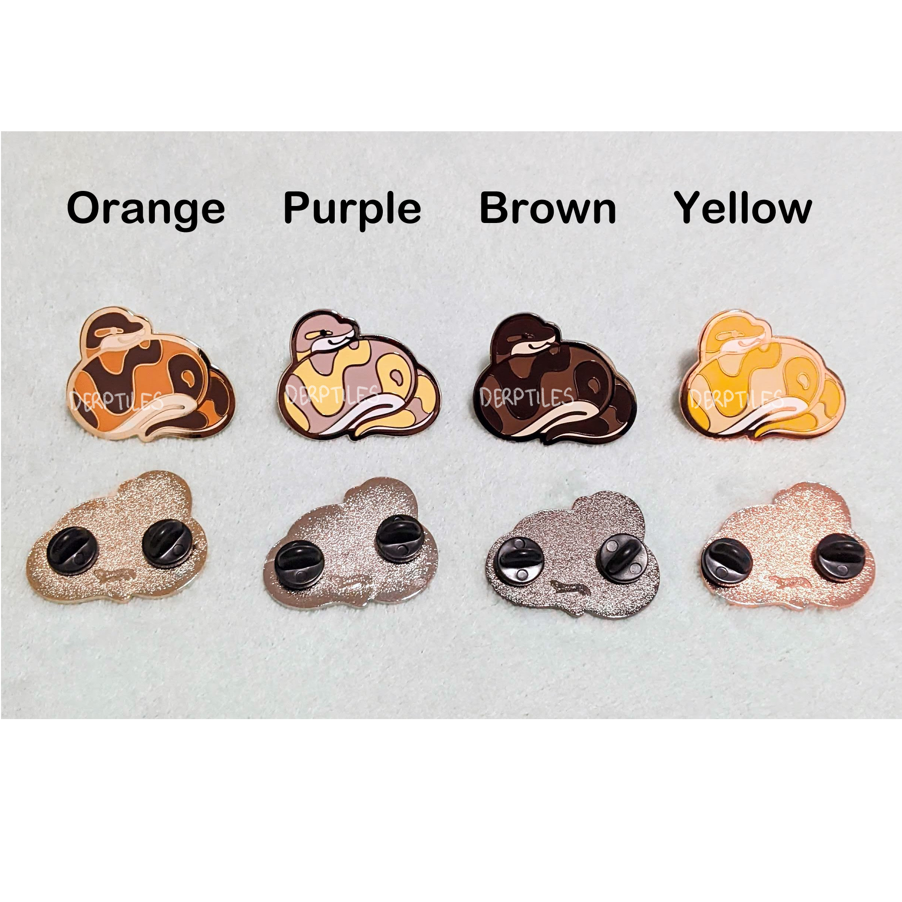 Derptiles - Wholesale Lapel Pin/Button - Ball Python Enamel Pin5
