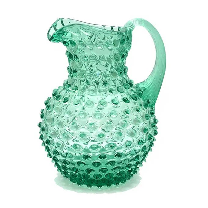 Crémier Hobnail | Mer de Capri | 1L | Cristal de Bohême pour la vente par Maure Luxury Gifts