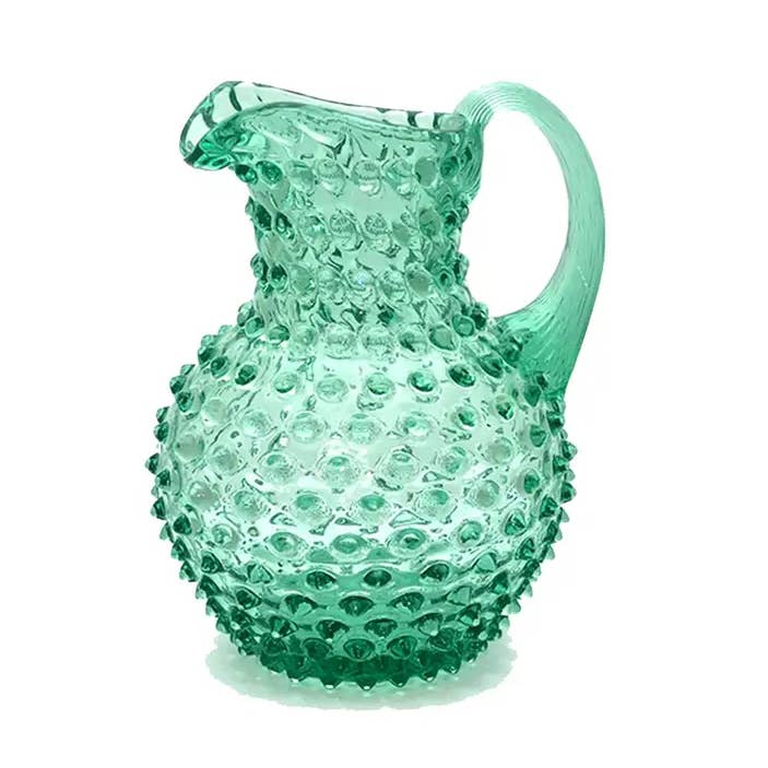 Hobnail Creamer | Capri Sea | 1L | Bohemia Crystal for wholesale by Maure Luxury Gifts