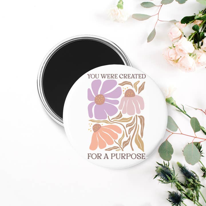 All Things Cherrie - Wholesale Magnet - You Were Created For A Purpose Christian Magnet