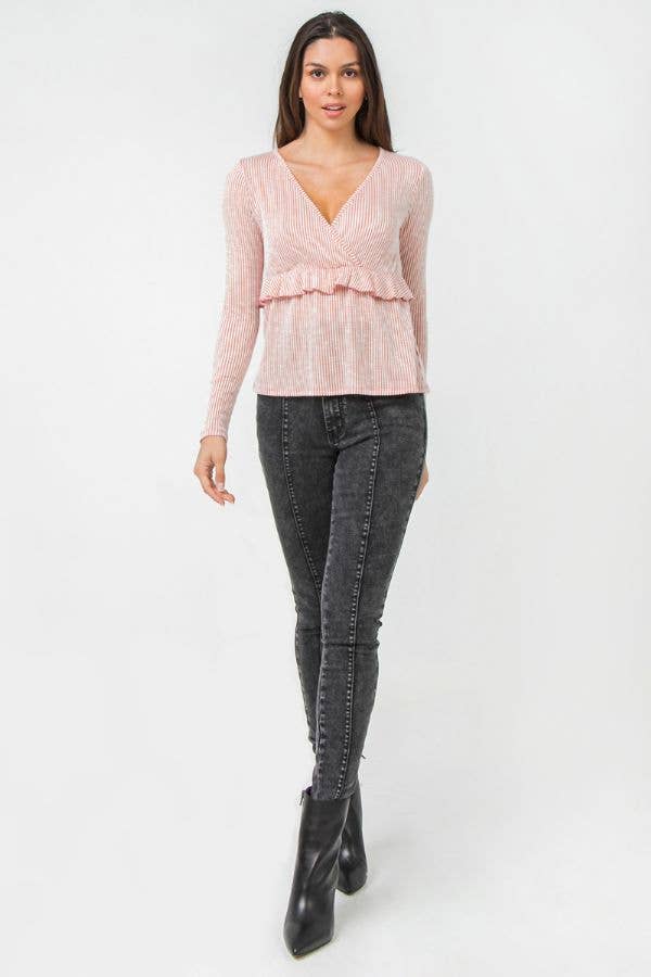 FLYING TOMATO - Wholesale Knit Top - Women's - A knit top-AT2135FM4