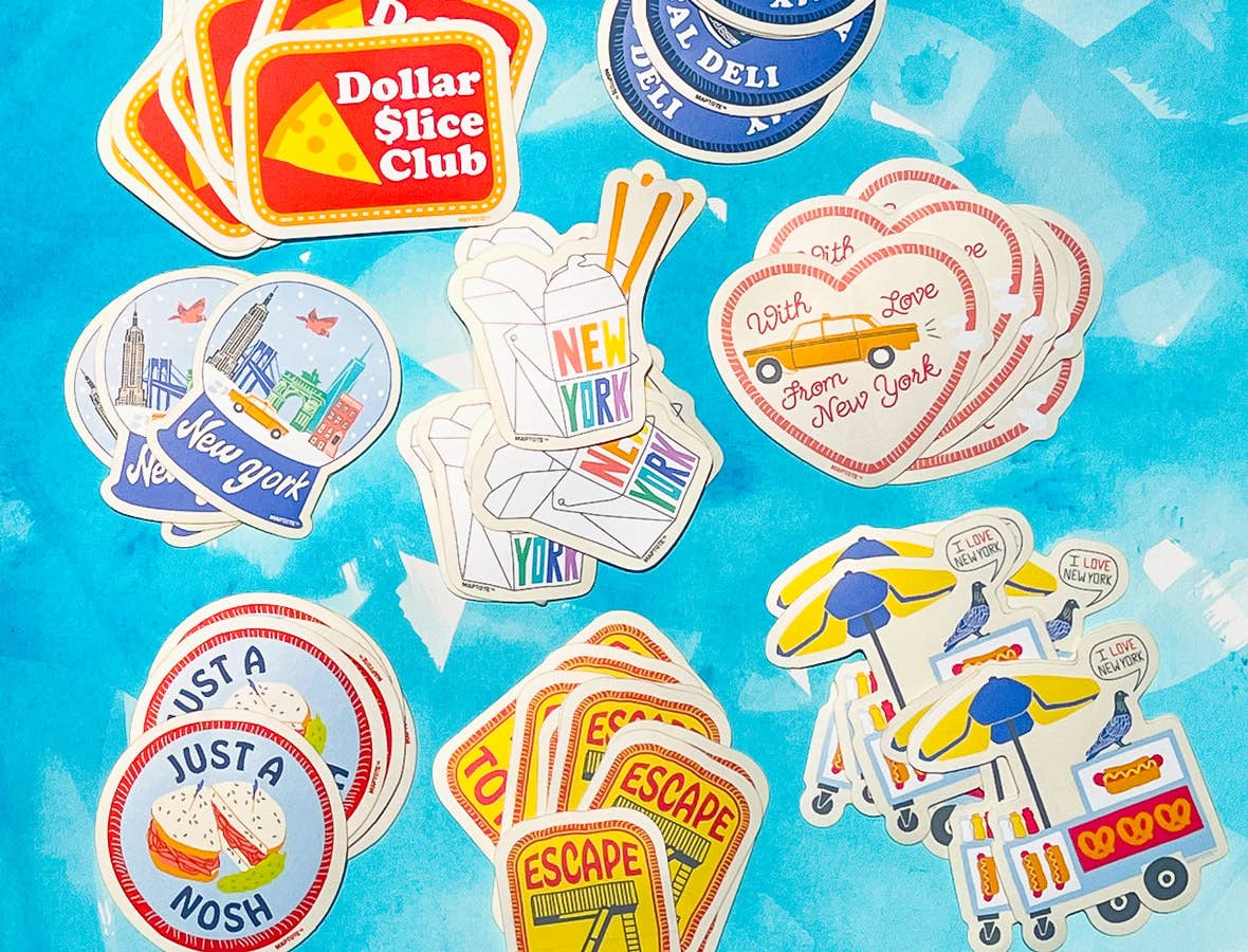 Maptote - Venta al por mayor Pegatina - Pegatina de taxi con amor de la ciudad de Nueva York2