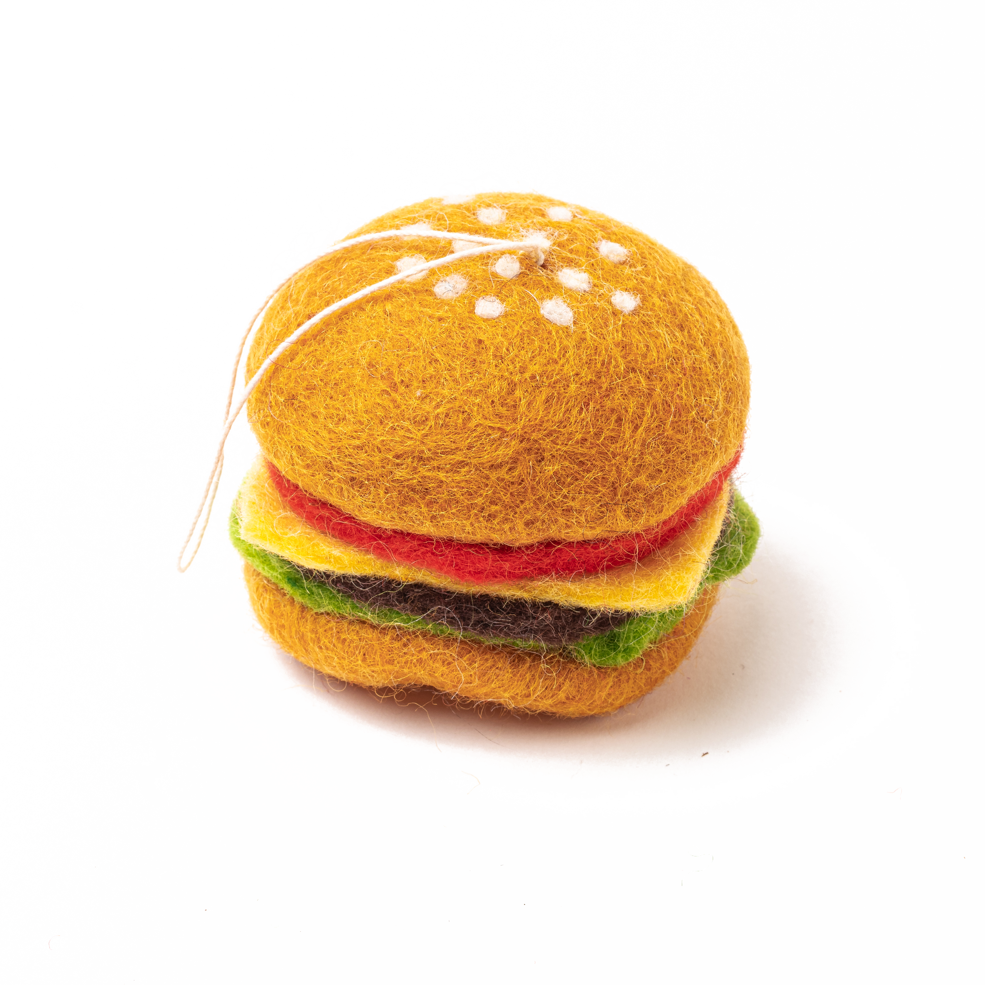 Global Goods Partners - Vente Objets de décoration - Ornement de hamburger en feutre1
