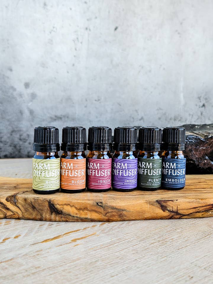 Diffuser Blends Collection Wholesale Starter Set - Full Line for wholesale by Farm to Diffuser Lava Rock Diffuser Aromatherapy Blends