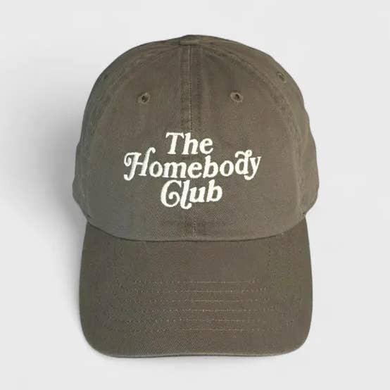 The Homebody Club Embroidered Dad Hat for wholesale by Studio Notion
