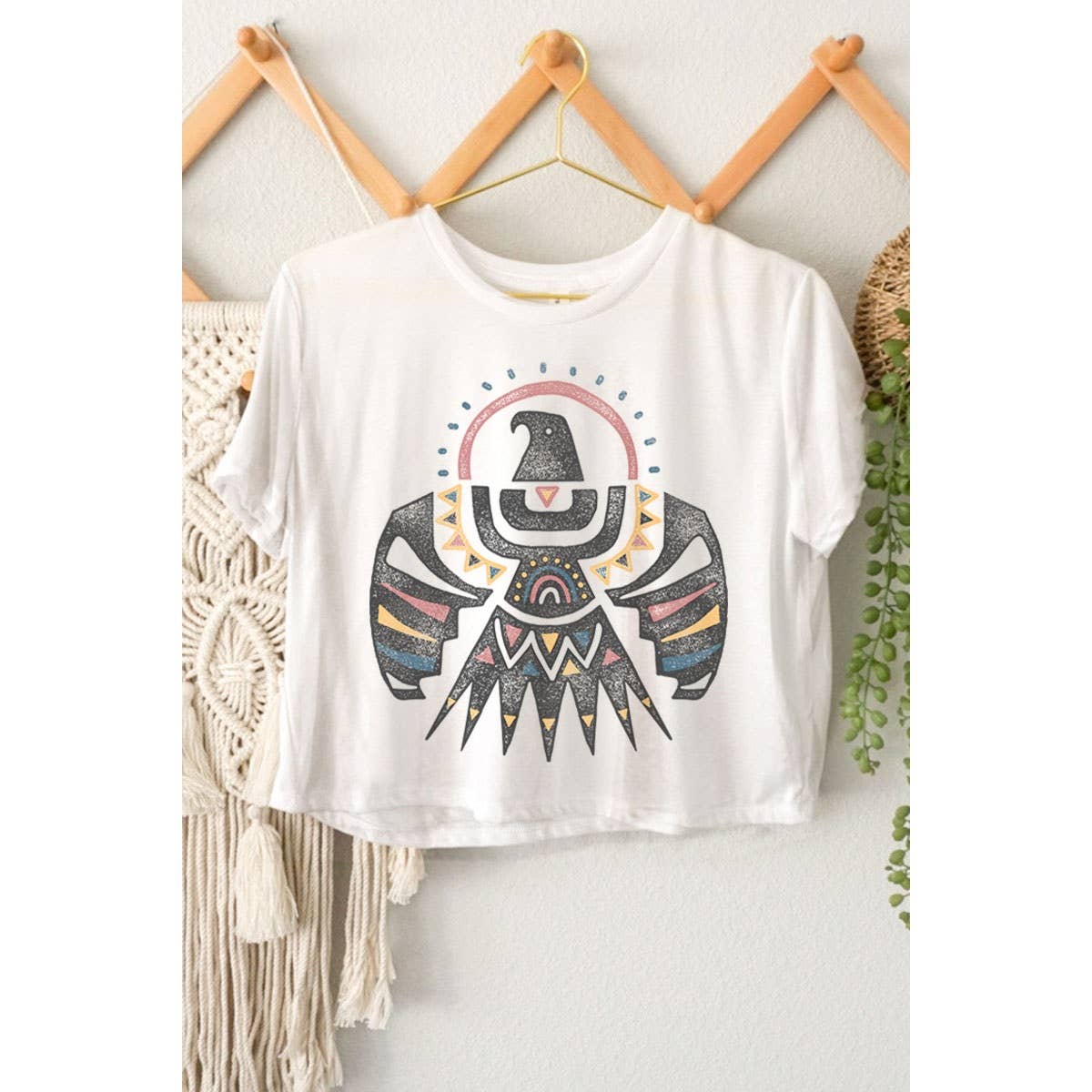 HRTandLUV - Wholesale Screen Printed T-Shirt - Women's - WILD SOUL THUNDERBIRD GRAPHIC CROP TOP4