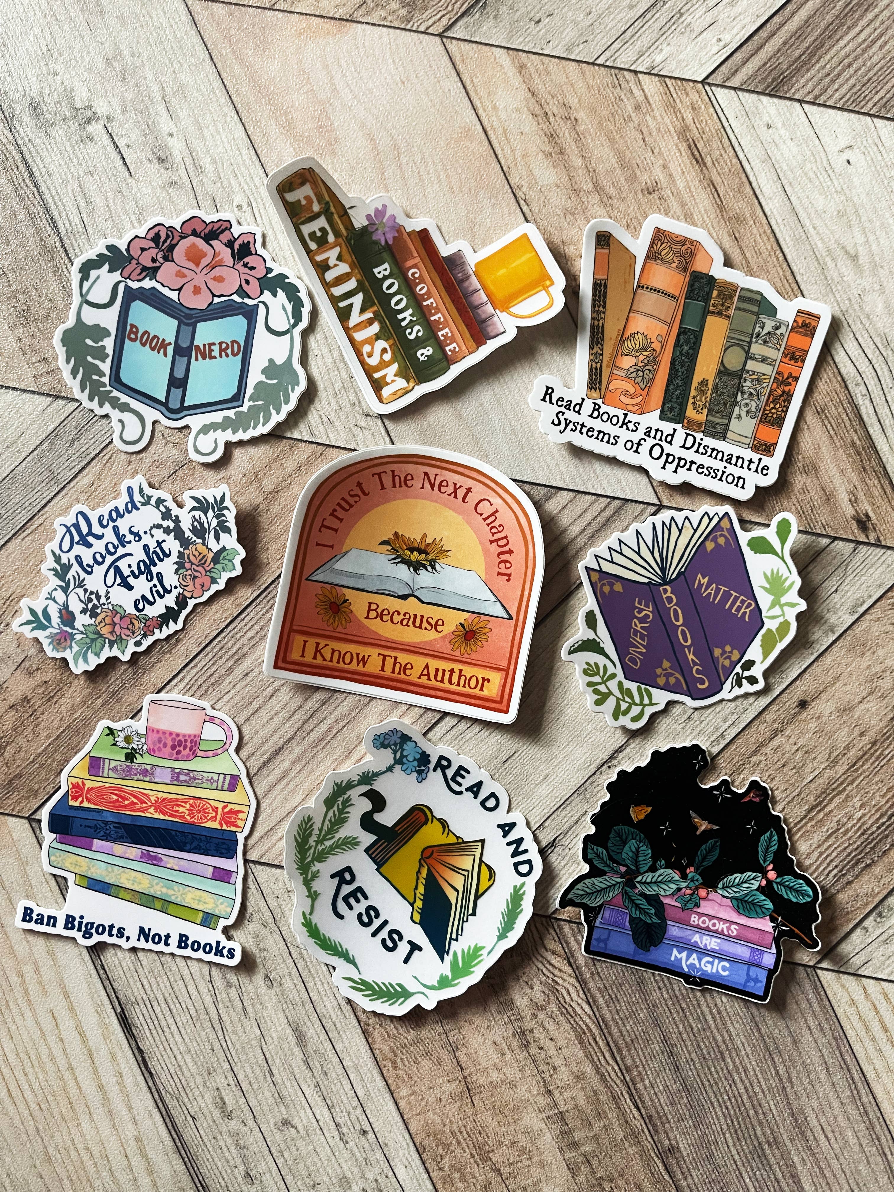 Fabulously Feminist – wholesale Sticker – Books Are Magic: Bibliophile Sticker9