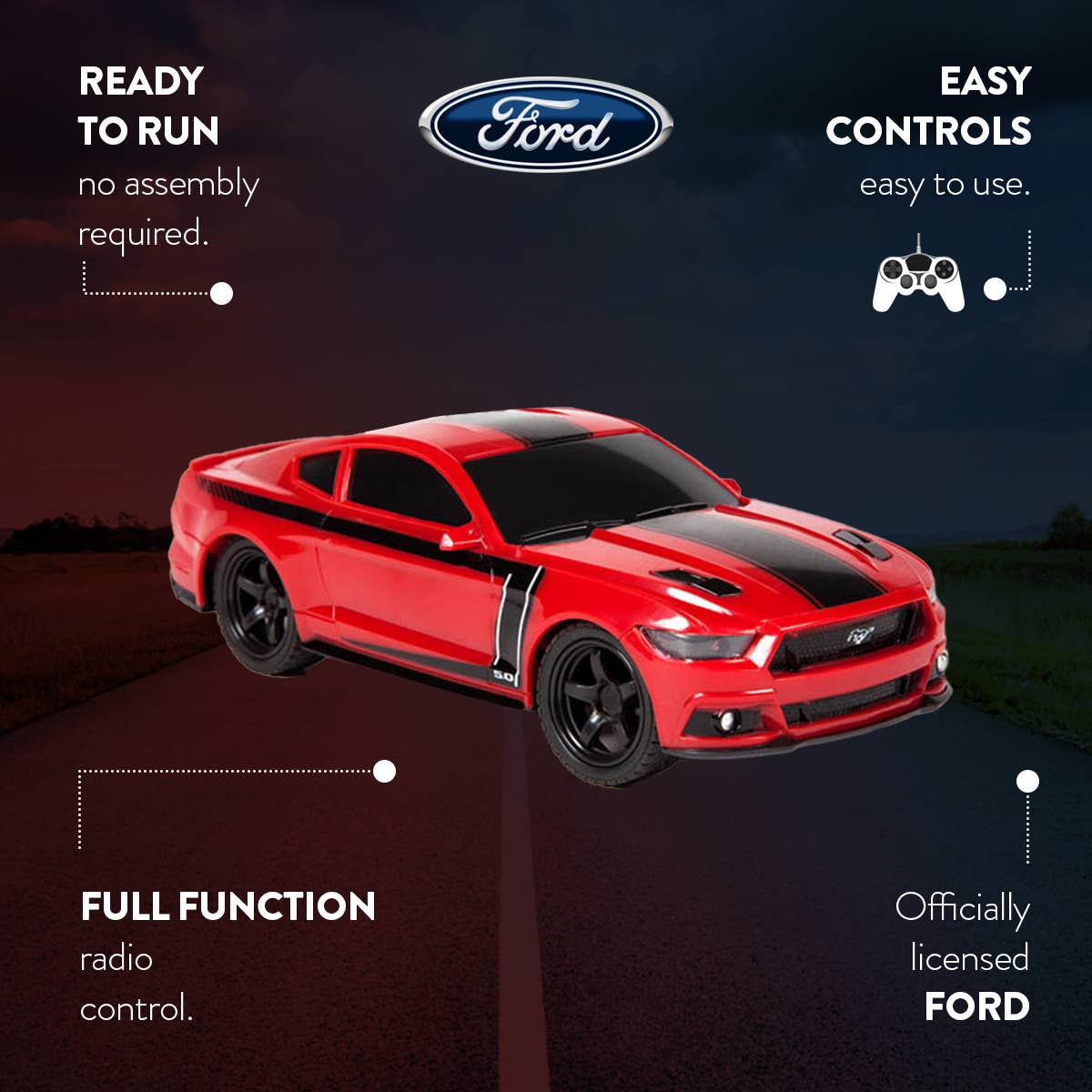 World Tech Toys - Wholesale Electronic Toy - Kids & Baby - 1:24 Licensed Ford Mustang RC Car1