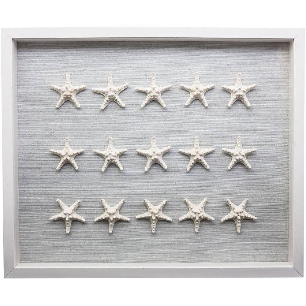 Jamie Dietrich Designs – wholesale Dimensionell/3D-väggkonst – Sealife Shadow Box - Vit/Vit3