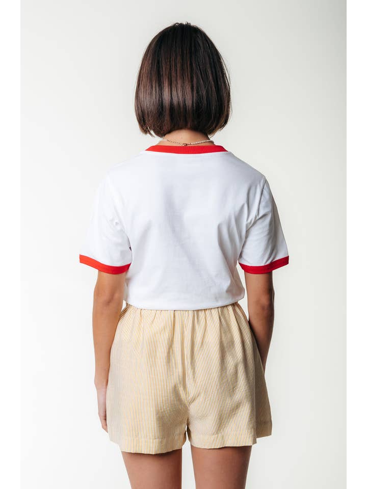 CGP■(W)Logo Ringer Short Sleeve■送料込 Wholesale Logo Wave Ringer T-Shirt | Standard white for your