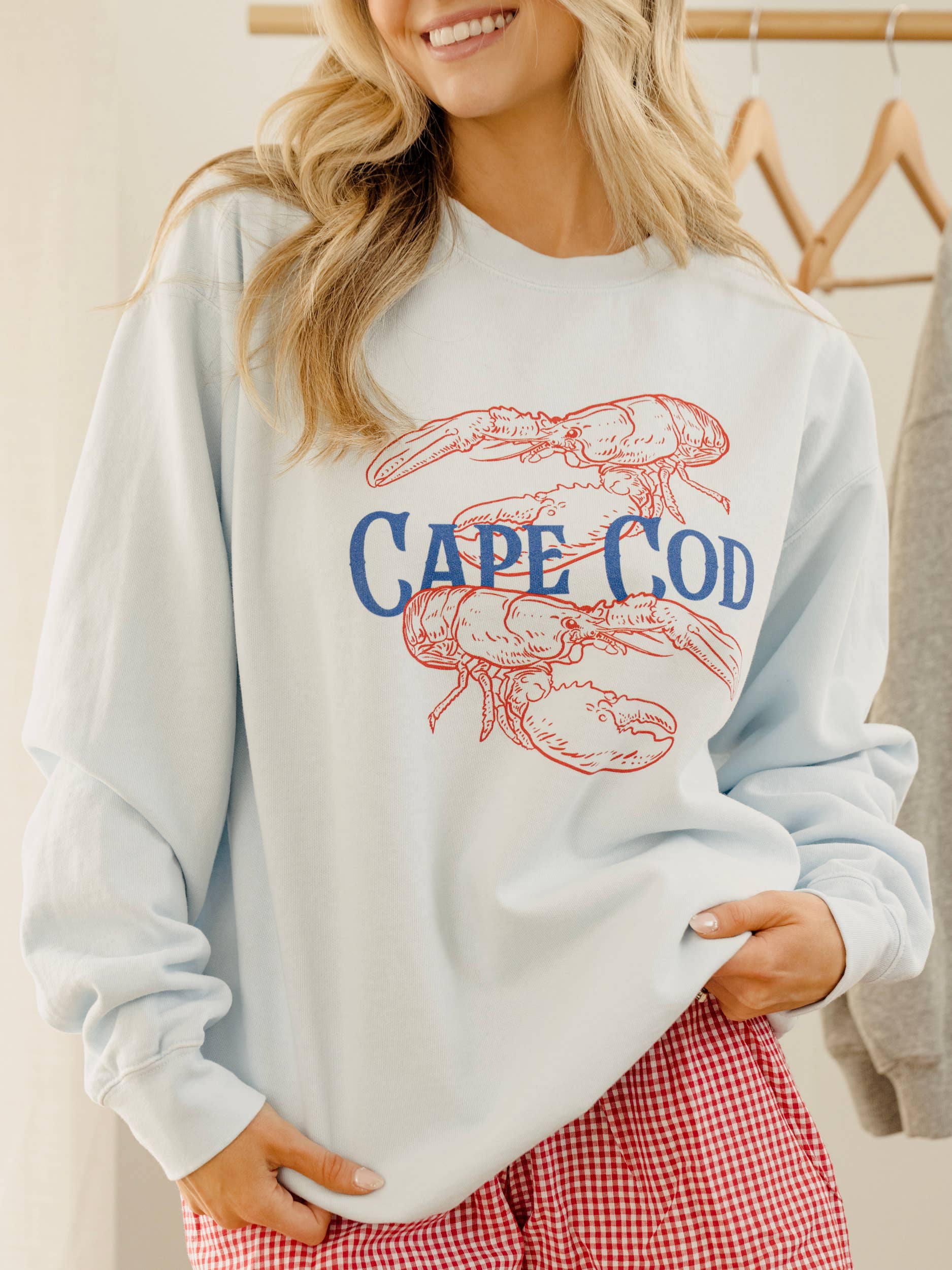 LivyLu - Wholesale Graphic Sweatshirt - Unisex - Cape Cod Chambray Comfort Colors Sweatshirt2