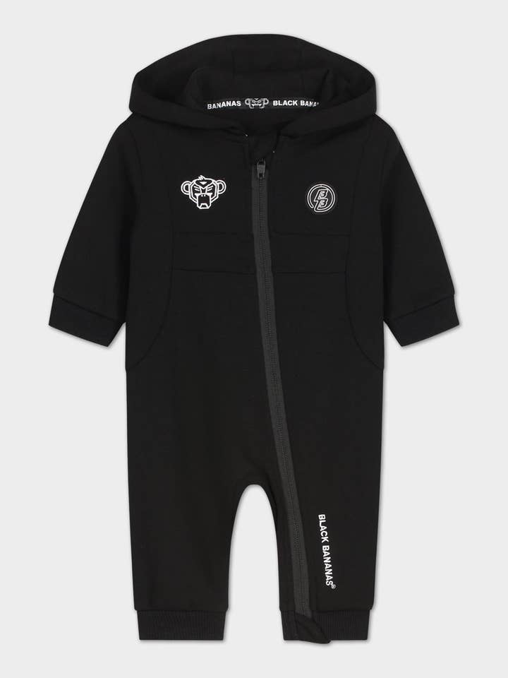 Baby Anorak Träningsoverall | Svart för wholesale av Black Bananas