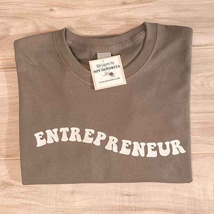 Camiseta Entrepreneur - Carbón para venta al por mayor de Soy Senorita