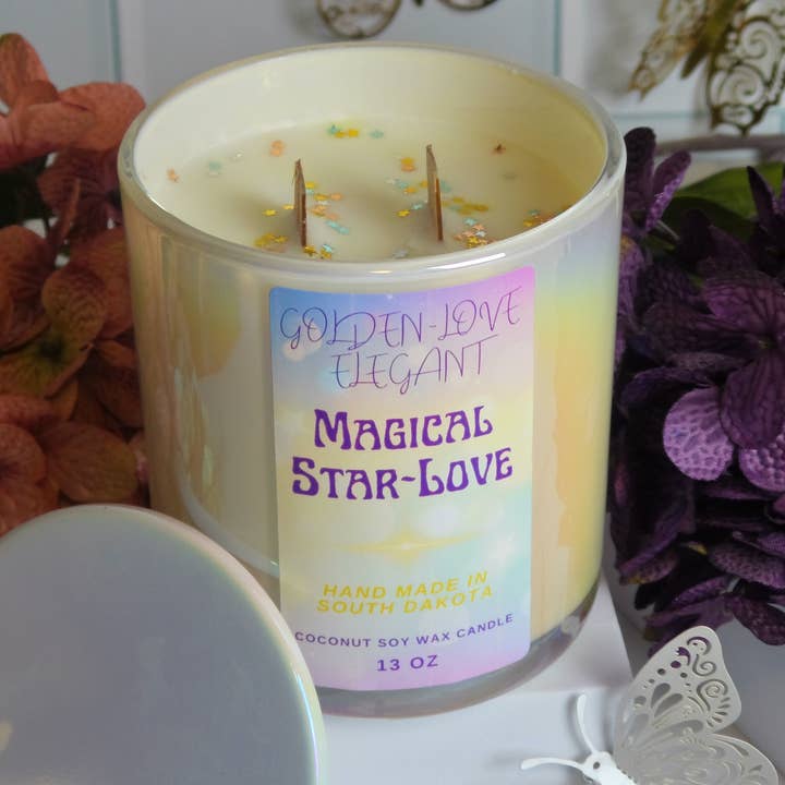 Watermelon + Lemonade - 13oz. Glass Jar Coconut Soy Candle for wholesale by Golden~Love Elegant