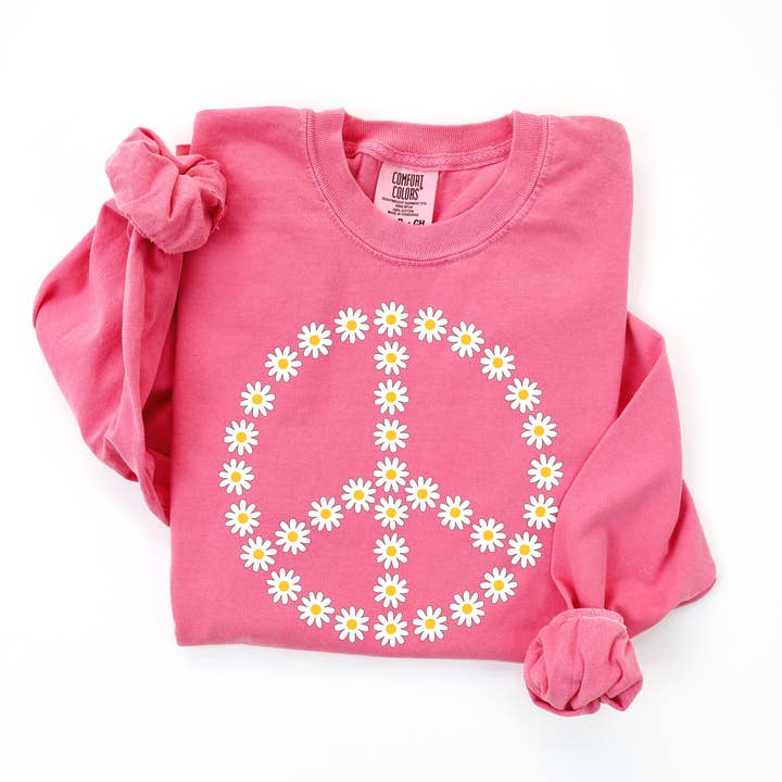 Daisy Peace Sign | Teint à manches longues pour la vente par Olive And Ivory Wholesale