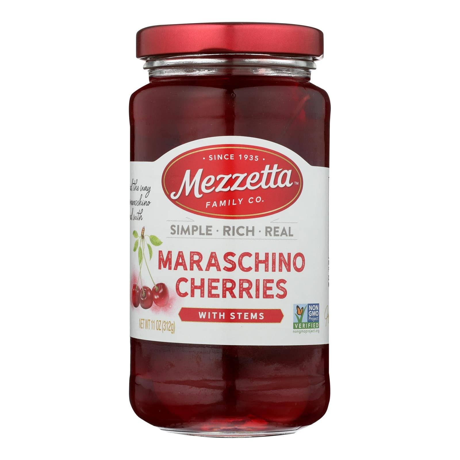 Everyday Supply Co - Wholesale Preserves - Maraschino Cherries with Stems, 6-Pack (11 oz Each)0