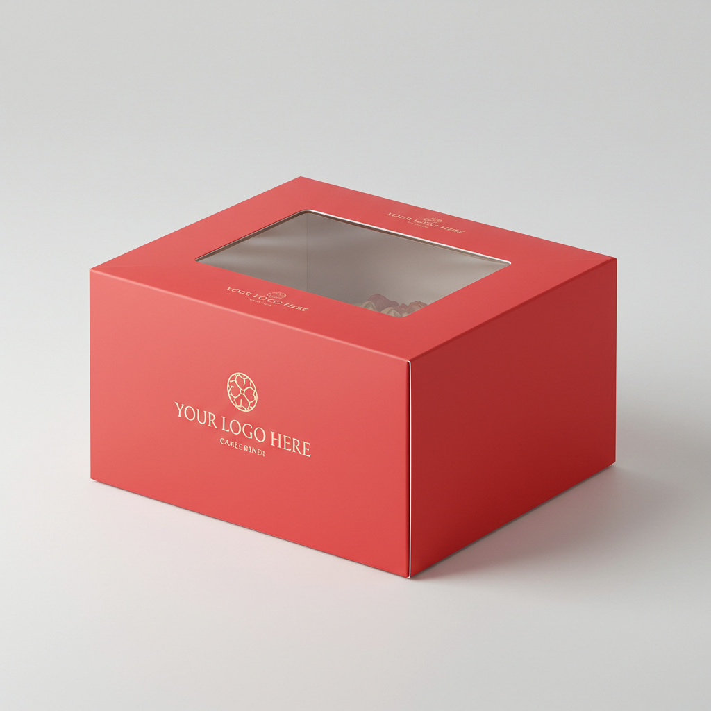 Tennessee IMPEX - Wholesale Gift Box - Custom Cake Boxes with Window, Your Logo and Color (3 sizes)5