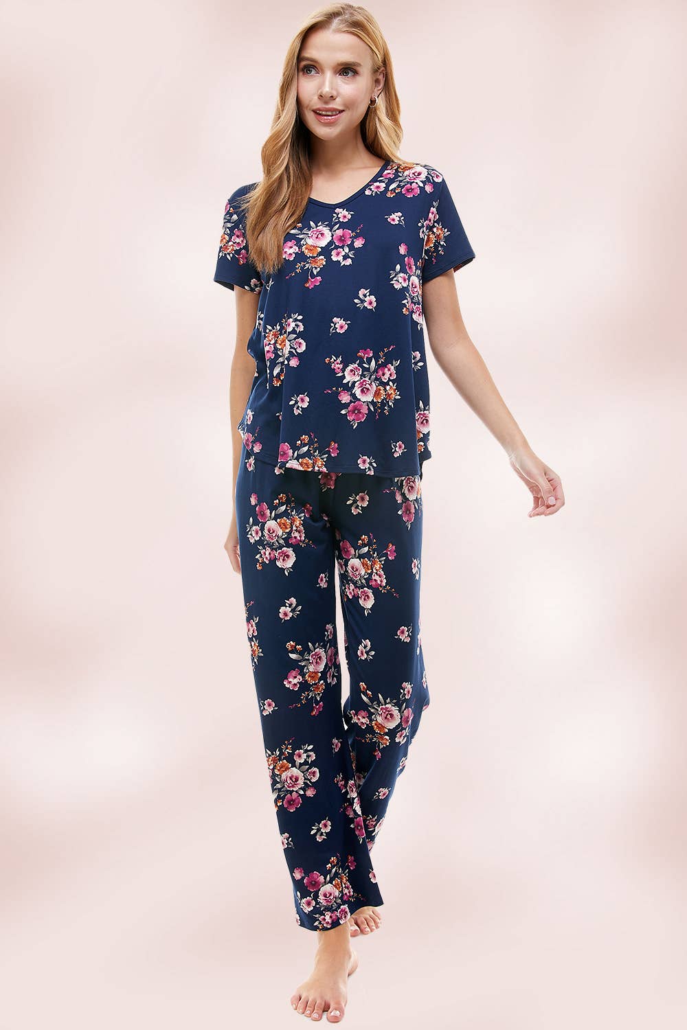 MILEY + MOLLY - Wholesale Lounge Set - Women's - LOUNGEWEAR SET FOR WOMEN'S FLORAL PAJAMA3