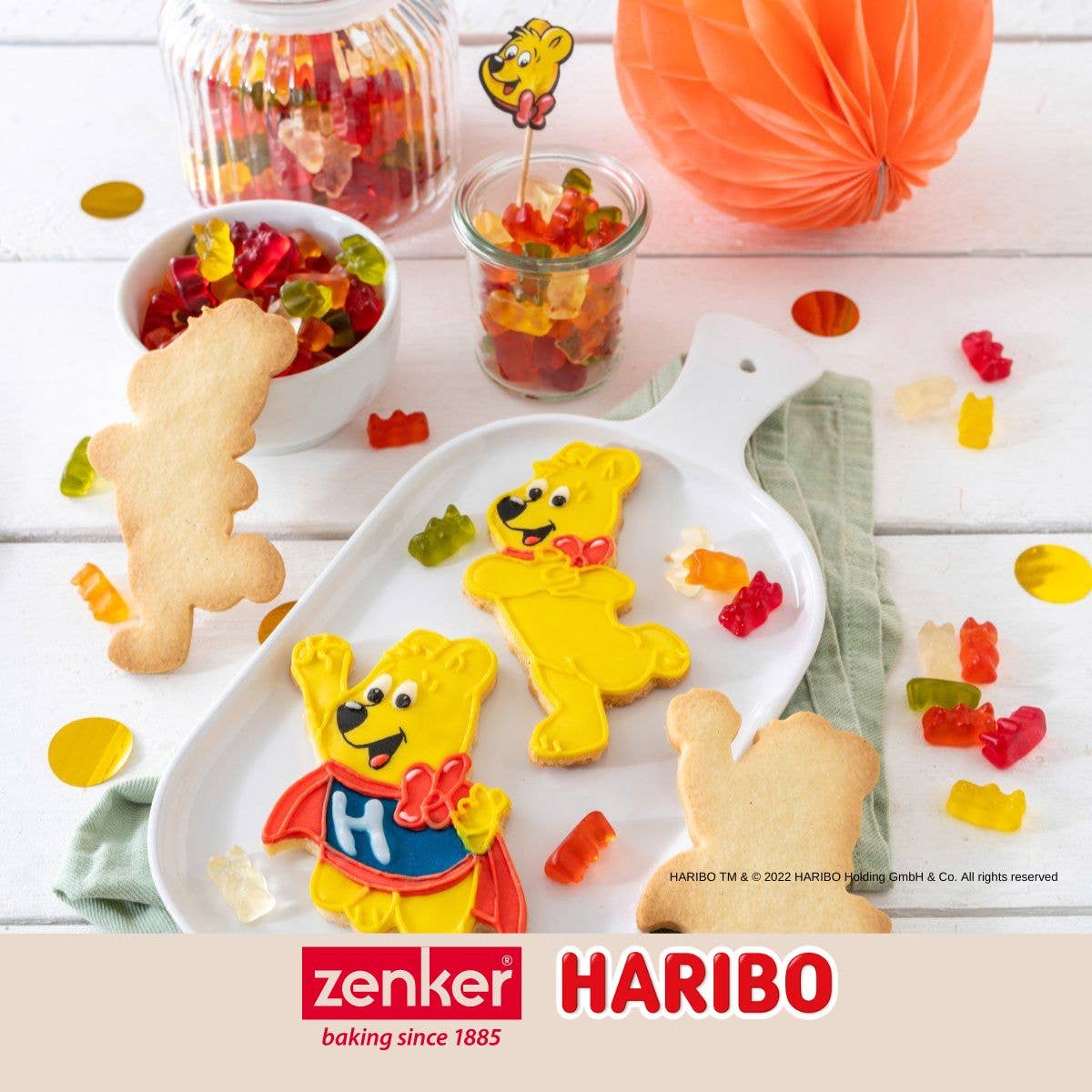 Zenker - Wholesale Kitchen Tool/Gadget - Zenker Haribo set of 2 stainless steel gold teddy bear cutters1