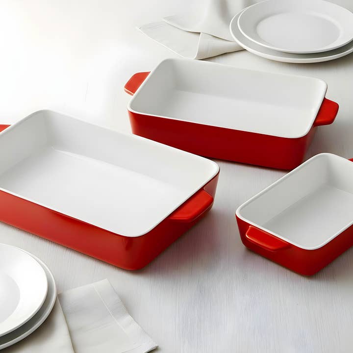 Kook - Wholesale Baking Dish - Kook Ceramic Baking Dishes, Small, Medium, Large, Set of 39