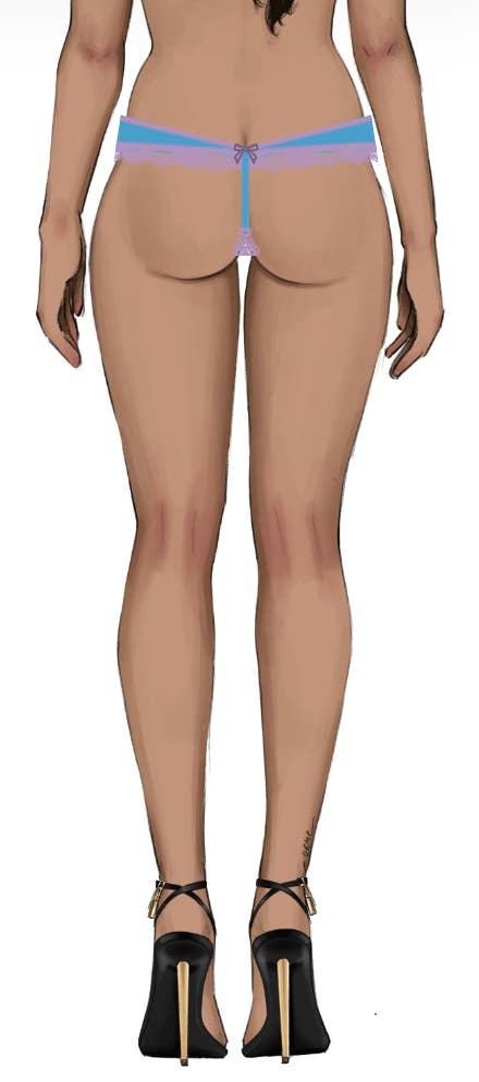 House of Desire – Engroshandel Undertøj - Dame – Vera Microfiber G-streng med blondetrimle46