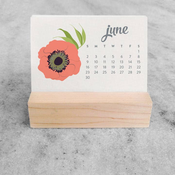 Favorite Story - Wholesale Calendar - 2026 Mini Desk Calendar, Wildflower7