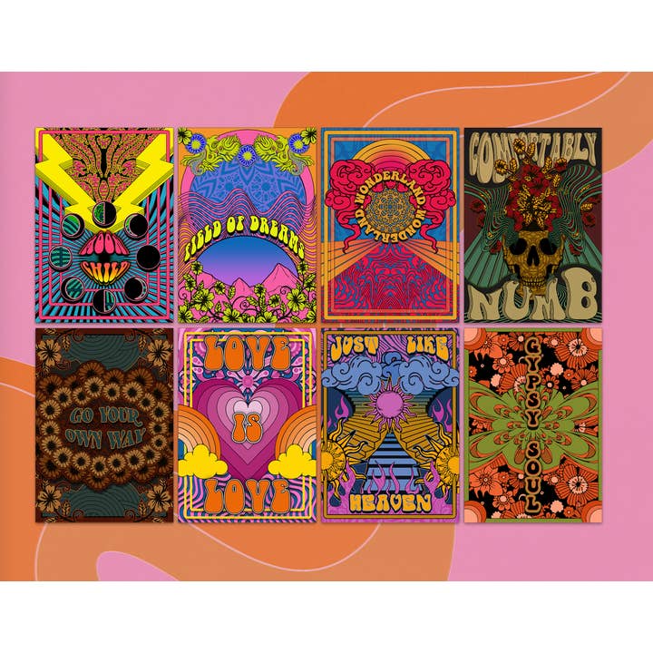 Buba Goods - Wholesale Art Print - Comfortably Numb psychedelic artwork poster print
