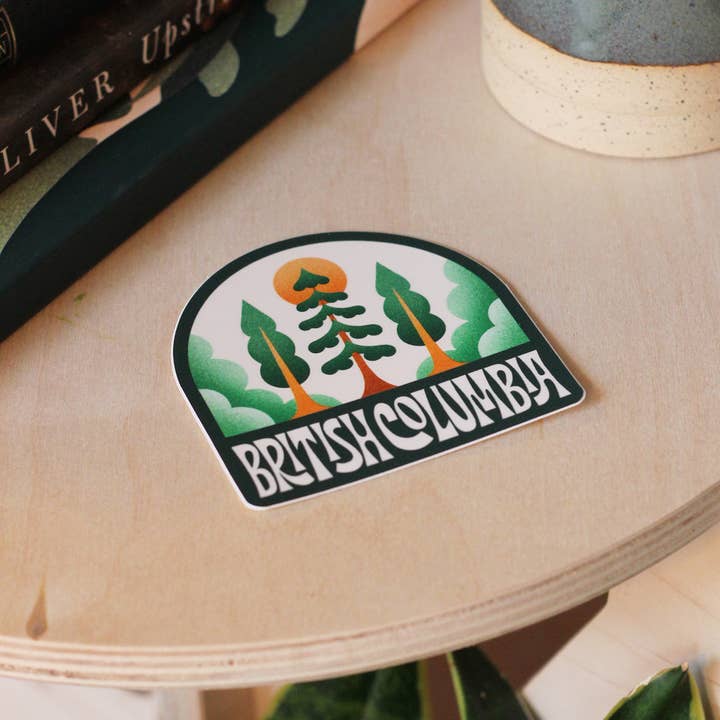 Julie Solvstrom Illustration - Wholesale Sticker - Beautiful British Columbia Vinyl Sticker Matte Waterproof1