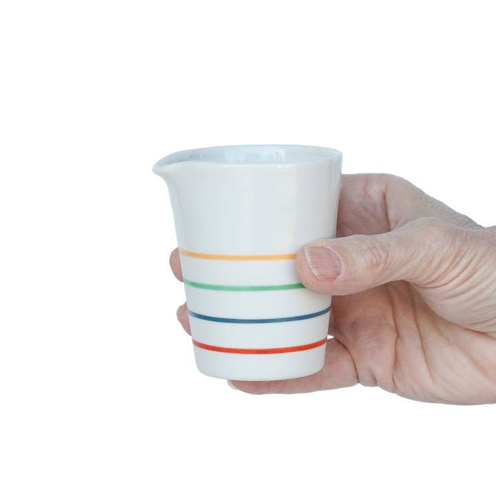 White porcelain handleless small jug l Ambit Rainbow for wholesale by Sue Ure Maison