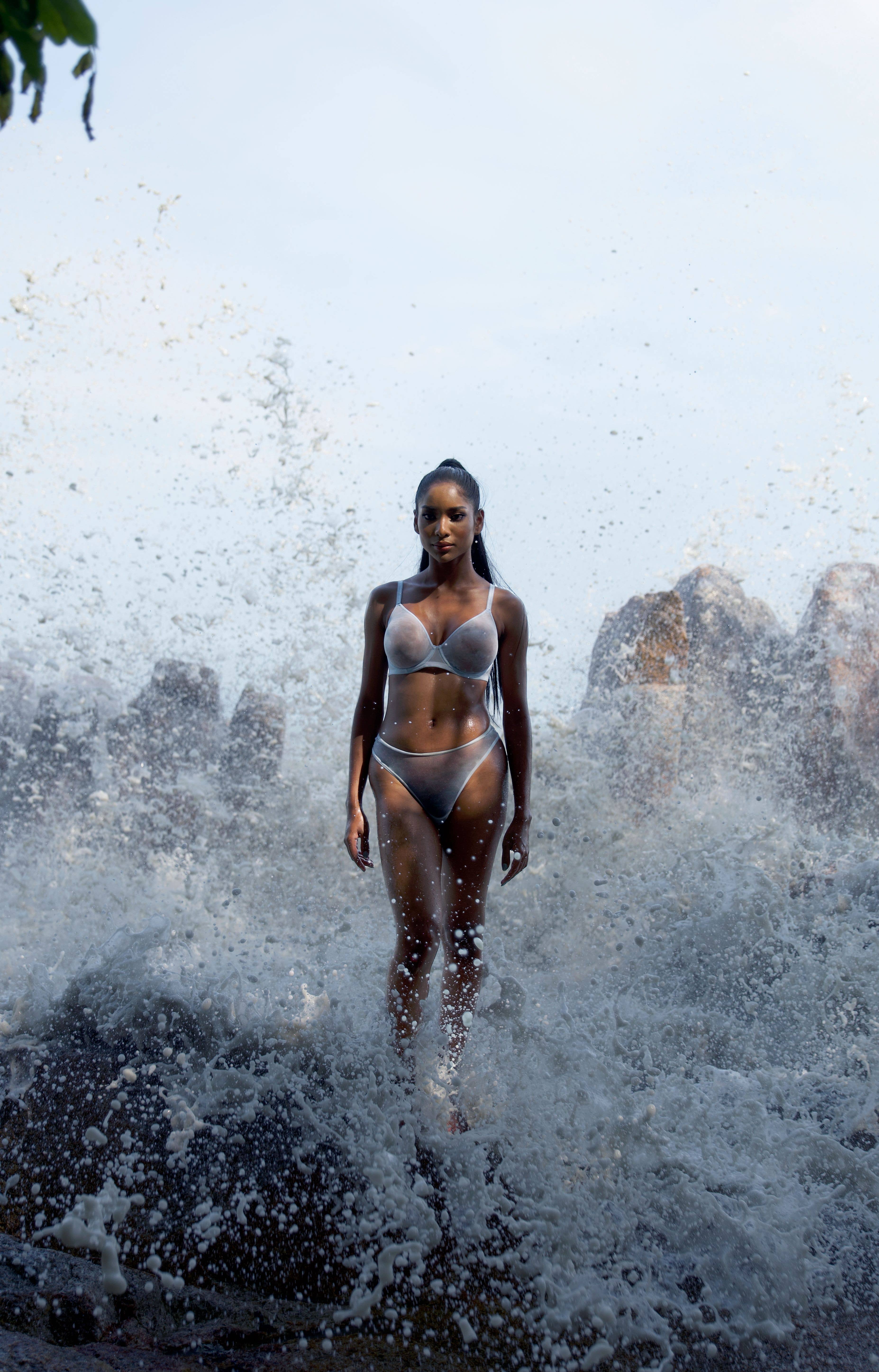 Amour d'Agnette - Wholesale Underwear - Women's - 5 Color Sheer Mesh Thong1