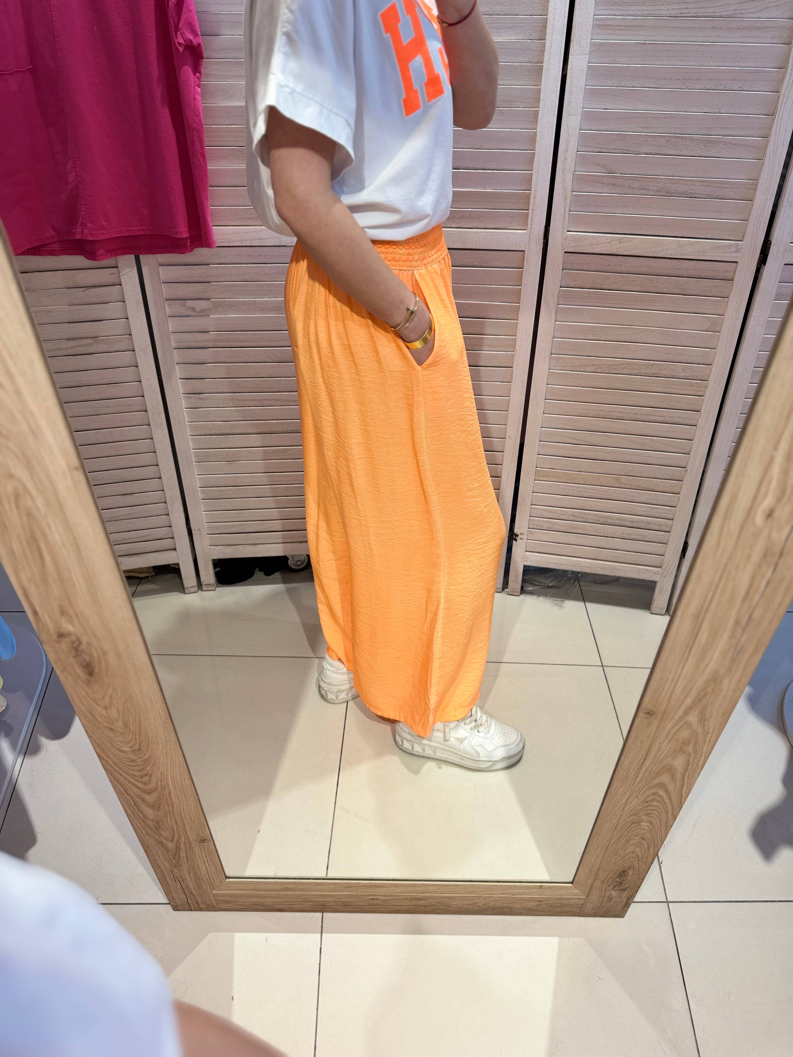 VICTORIA&ISAAC - Wholesale Pants - Women's - Fluid pants with elastic waistband - p10531