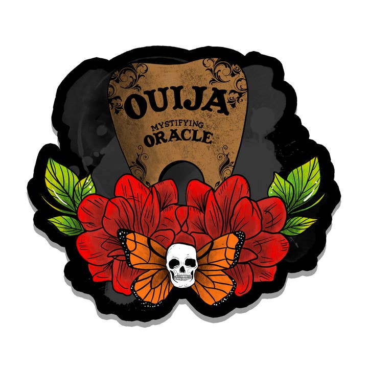 Ouija Planchette | Magic | Witch | Waterproof Sticker | 2.7" for wholesale by Rebel and Siren Stickers