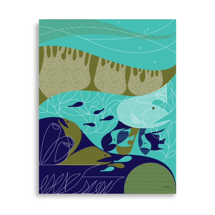 Reef Art Print for wholesale by Just Eleanor