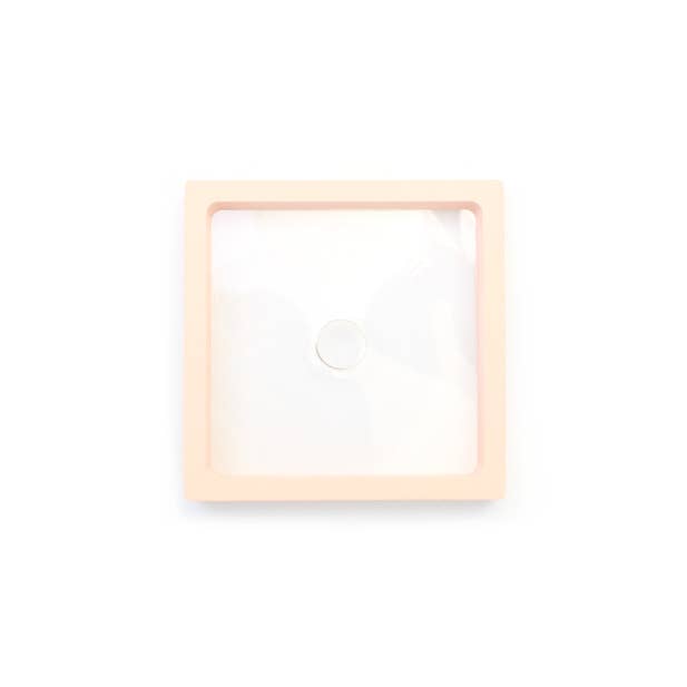 Inca UK – wholesale Gift box – Pale Pink plastic PE film box with card sleeve. 11x11x2.1cm2