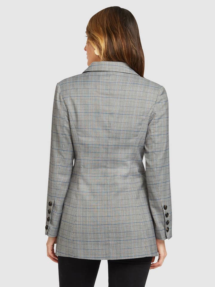 belle & bloom - Wholesale Blazer – Women's - Too Cool For Work Plaid Blazer2