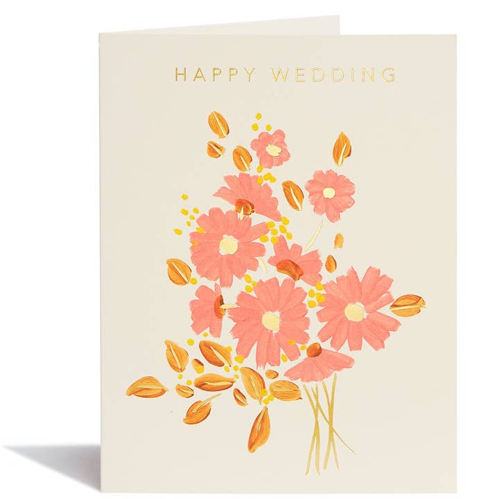 Snow & Graham - Wholesale Wedding Card - #8166 Wedding Floral Bouquet