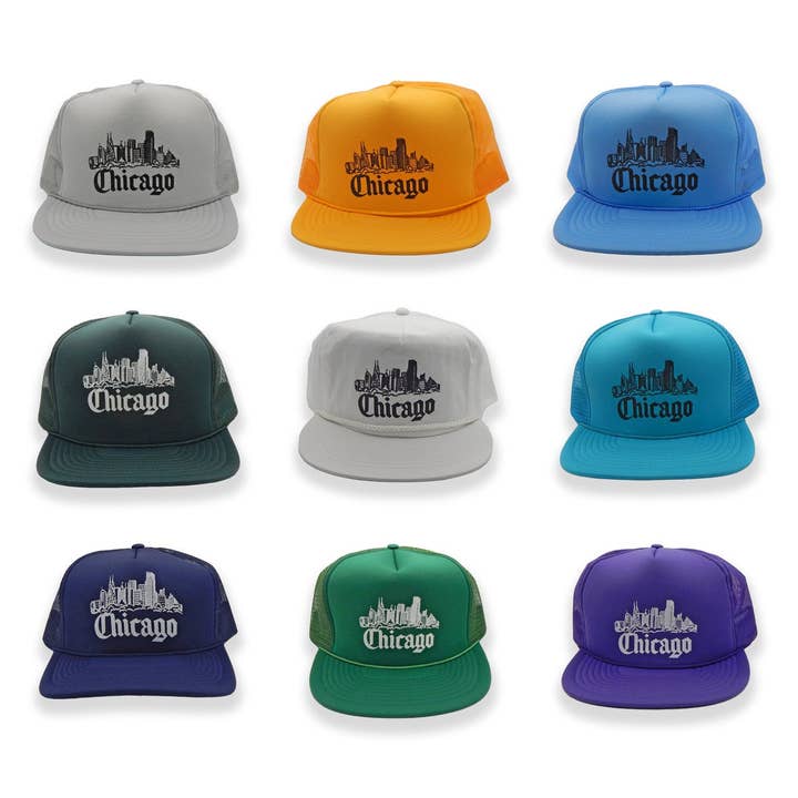 Chapeau de camionneur Chicago Vintage pour la vente par Hungry Ghost Press