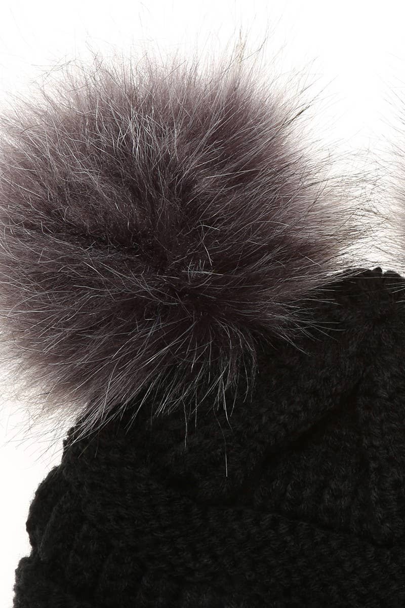 Fashion City - Vendita all'ingrosso Berretto - Bambini - Berretto invernale per bambini con doppio pompon13