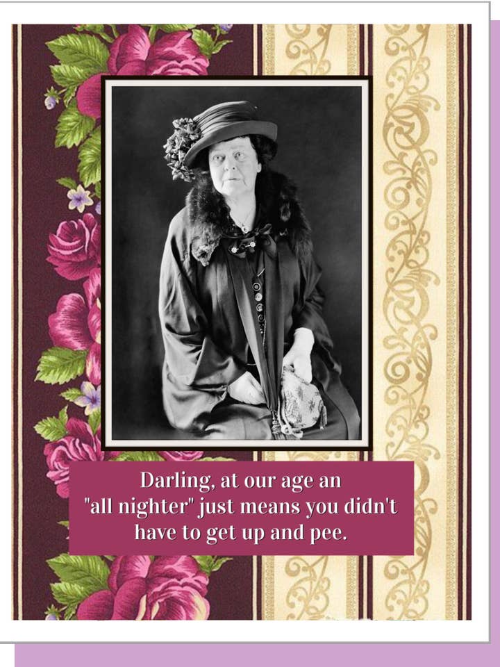 All Nighter Geburtstags-Grußkarte für den Großhandel von Ümlaut Brooklyn