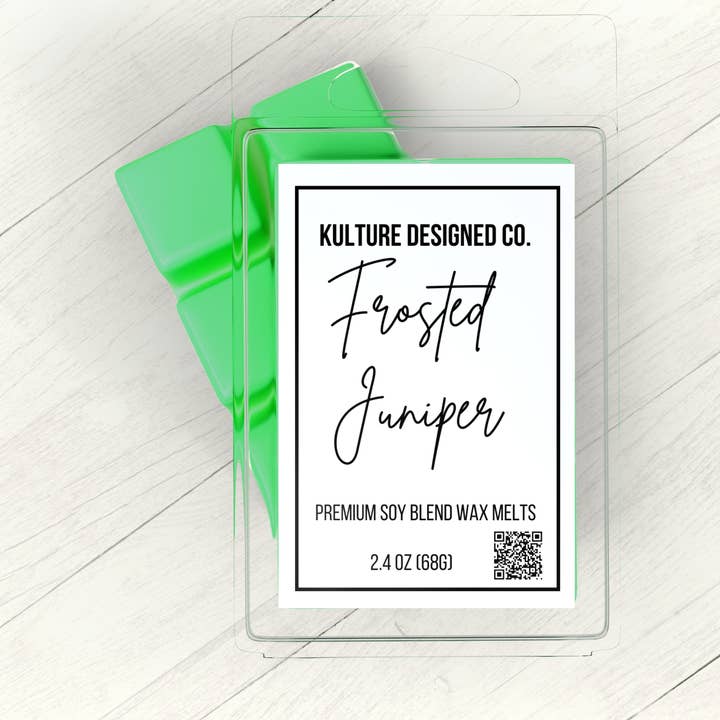 FROSTED JUNIPER WAX MELT for wholesale by Kulture Designed Co.