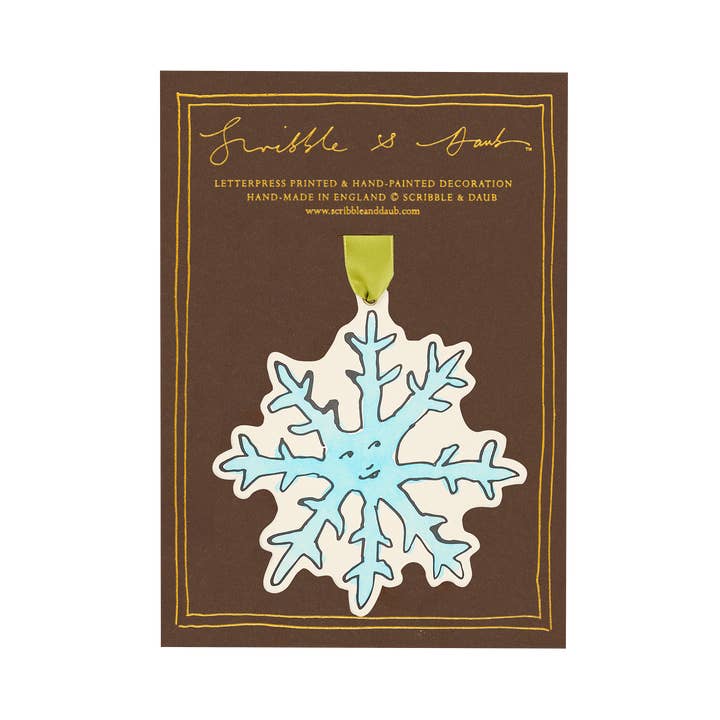 Scribble & Daub - Wholesale Christmas Decoration - Snowflake Christmas Decoration / Ornament / Gift Tag1