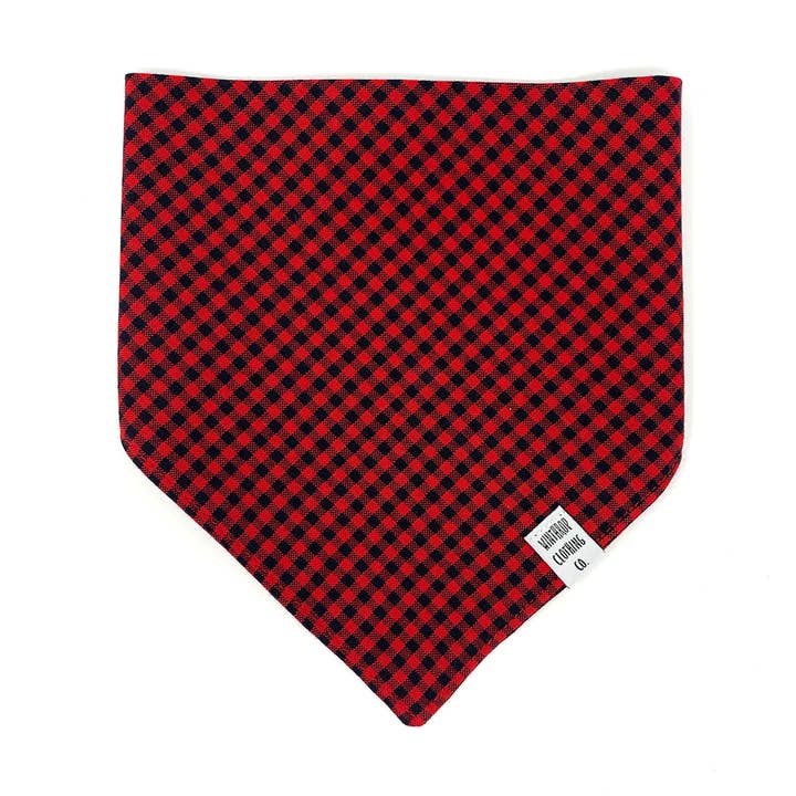 Buffalo Check Dog Bandana for wholesale by Winthrop Clothing Co.