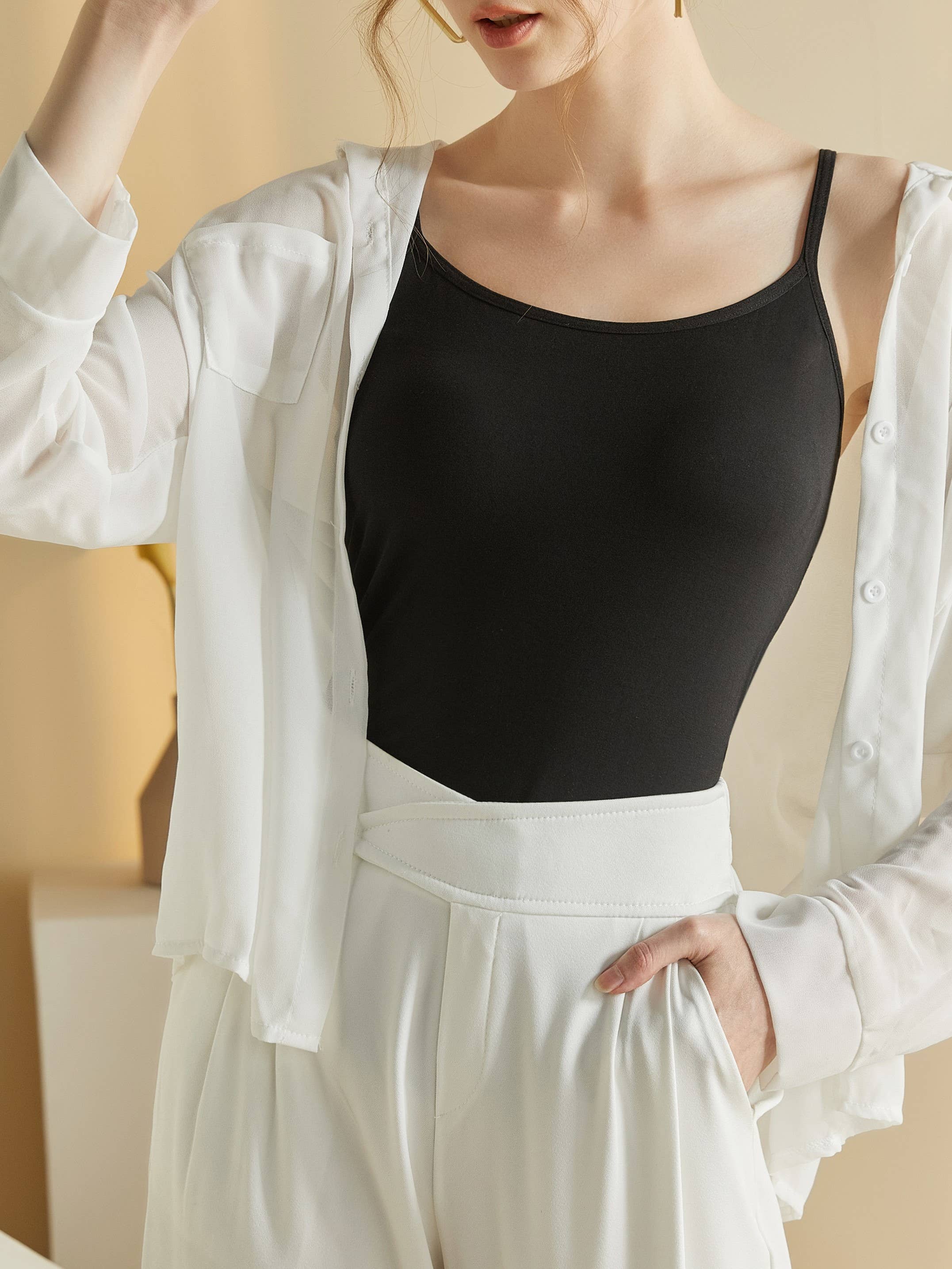 Rosa Clothing - Wholesale Camisole - Women's - built-in bra camisole top28