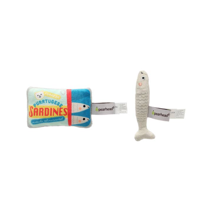 Pearhead - Wholesale Pet Toy Set - Cat - Sardines Cat Toys, Set of 2