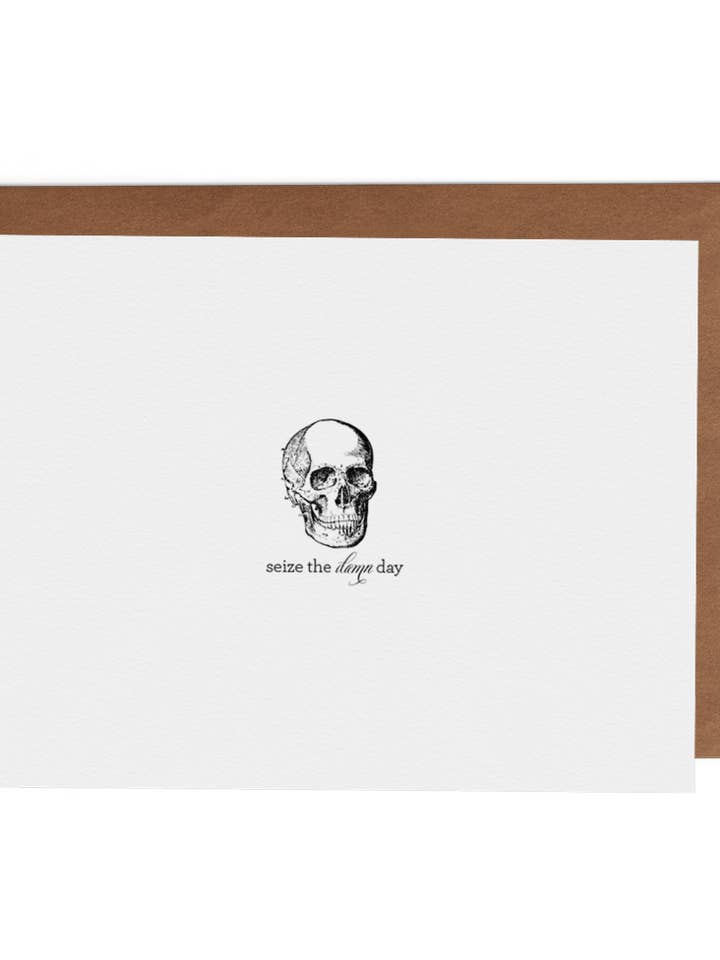Seize the Damn Day - Everyday Greeting Card for wholesale by The Lost Art of Stationery