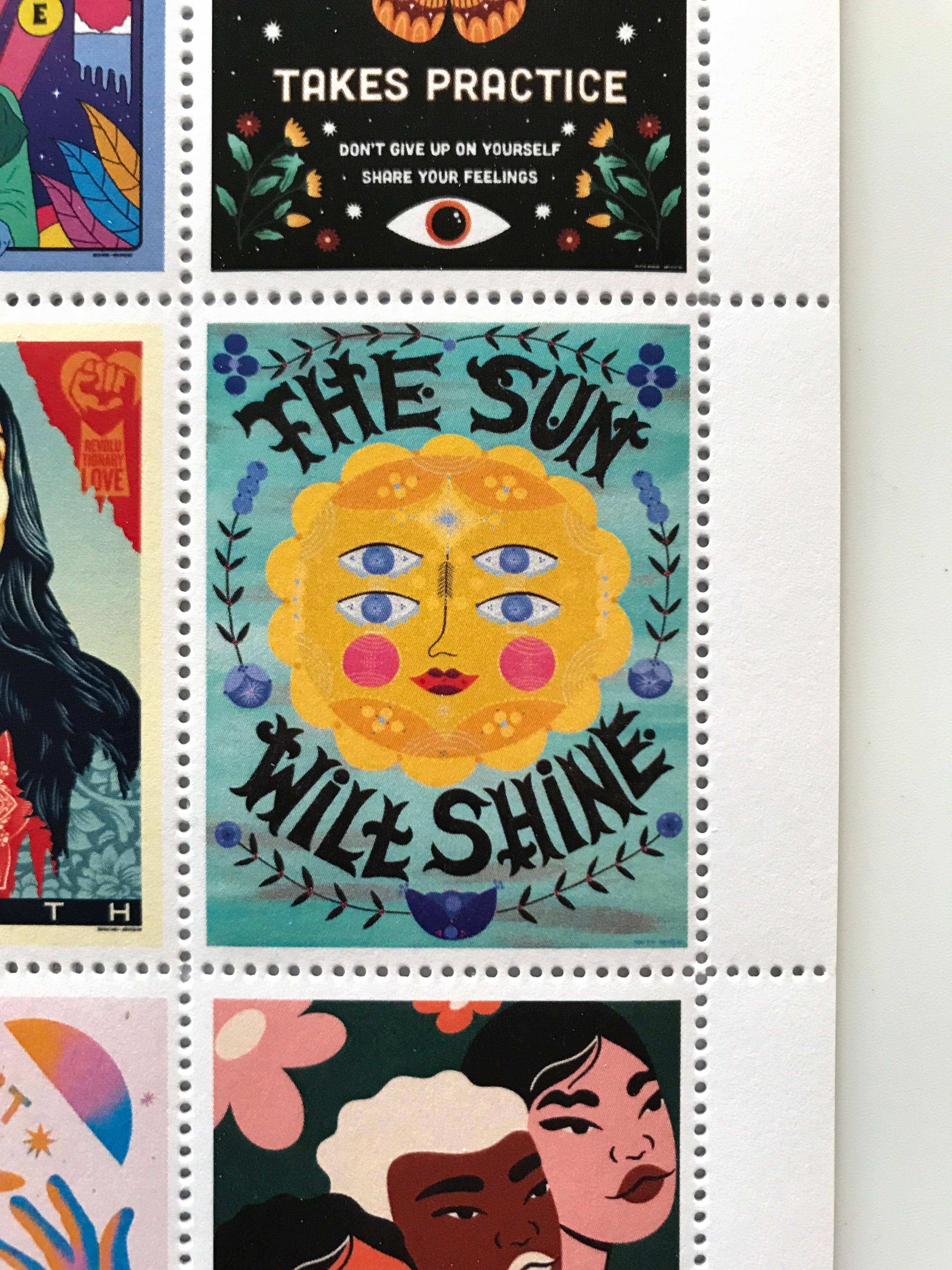 The Portland Stamp Company - Wholesale Rubber/Decorative Stamp - Amplifier Foundation AR Lick & Stick Benefit Stamps8